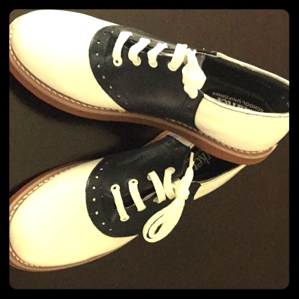 Parker Leather Saddle Shoes Size 7 M New